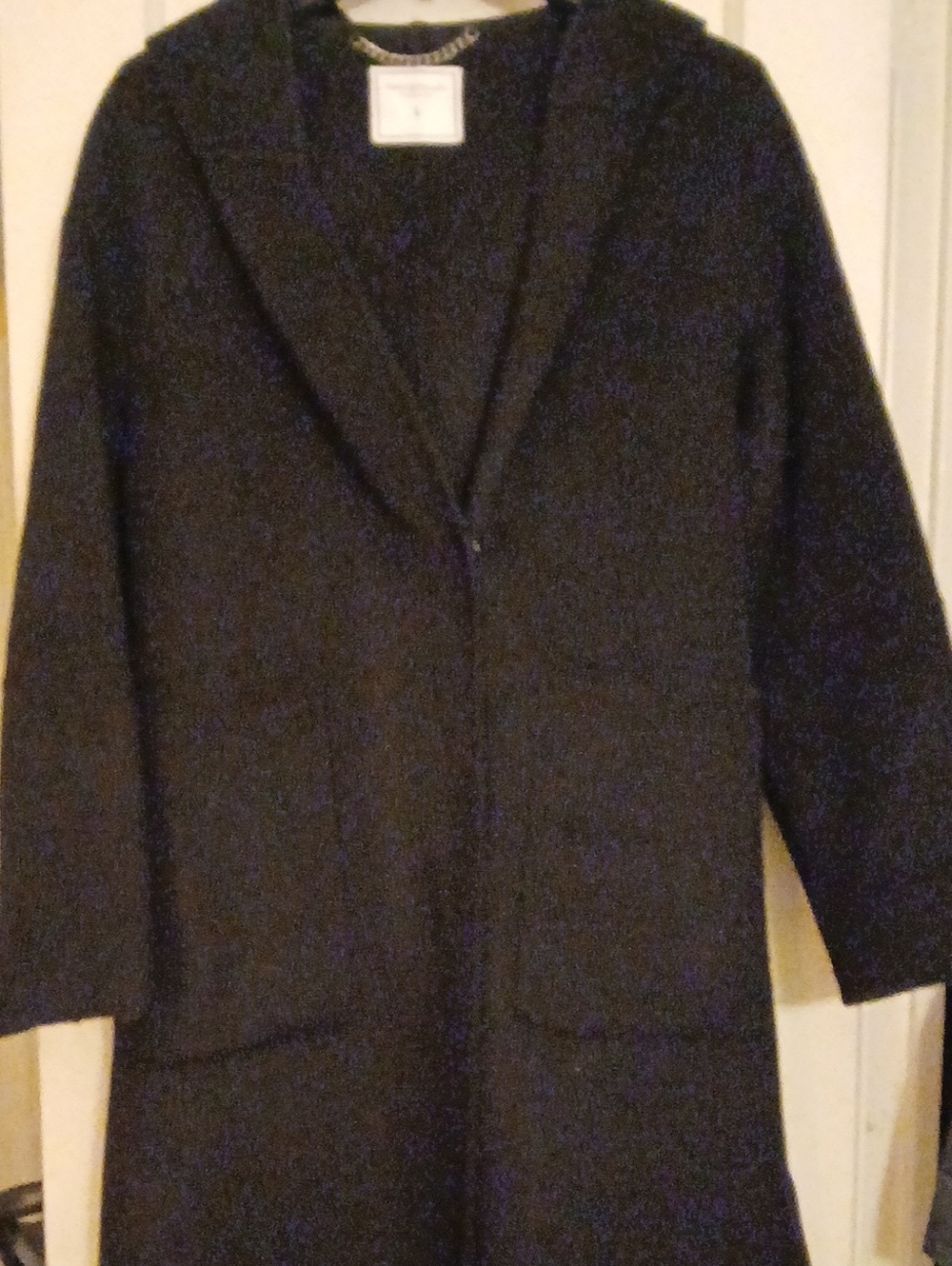 Belle And Bloom Black Hooded Long Trench Coat - Women